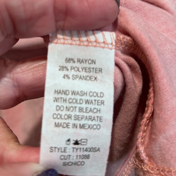 NWT Ces Femme Women’s Jersey Top Pink Size Small - Picture 3 of 6